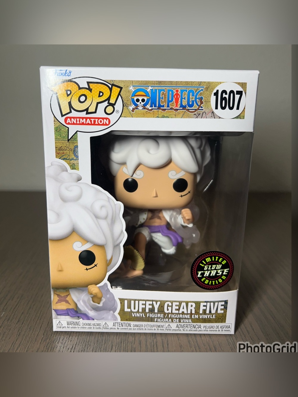 FUNKO POP ONE PIECE LUFFY GEAR FIVE GLOW CHASE #1607